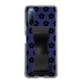 Slim Protection Case - STAND & RING RIBBON Black［ Rune Naito - RUNE Flower - Black ］