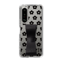Slim Protection Case - STAND & RING RIBBON Black［ Rune Naito - RUNE Flower - Black ］