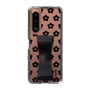 Slim Protection Case - STAND & RING RIBBON Black［ Rune Naito - RUNE Flower - Black ］