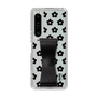 Slim Protection Case - STAND & RING RIBBON Black［ Rune Naito - RUNE Flower - Black ］