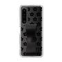 Slim Protection Case - STAND & RING RIBBON Black［ Rune Naito - RUNE Flower - Black ］