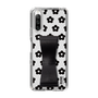 Slim Protection Case - STAND & RING RIBBON Black［ Rune Naito - RUNE Flower - Black ］