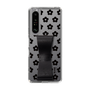 Slim Protection Case - STAND & RING RIBBON Black［ Rune Naito - RUNE Flower - Black ］