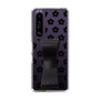 Slim Protection Case - STAND & RING RIBBON Black［ Rune Naito - RUNE Flower - Black ］