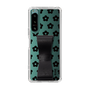 Slim Protection Case - STAND & RING RIBBON Black［ Rune Naito - RUNE Flower - Black ］
