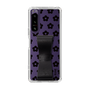 Slim Protection Case - STAND & RING RIBBON Black［ Rune Naito - RUNE Flower - Black ］
