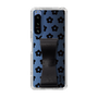 Slim Protection Case - STAND & RING RIBBON Black［ Rune Naito - RUNE Flower - Black ］