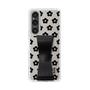 Slim Protection Case - STAND & RING RIBBON Black［ Rune Naito - RUNE Flower - Black ］
