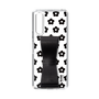 Slim Protection Case - STAND & RING RIBBON Black［ Rune Naito - RUNE Flower - Black ］