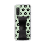 Slim Protection Case - STAND & RING RIBBON Black［ Rune Naito - RUNE Flower - Black ］