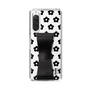 Slim Protection Case - STAND & RING RIBBON Black［ Rune Naito - RUNE Flower - Black ］