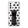 Slim Protection Case - STAND & RING RIBBON Black［ Rune Naito - RUNE Flower - Black ］