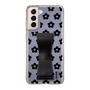 Slim Protection Case - STAND & RING RIBBON Black［ Rune Naito - RUNE Flower - Black ］
