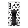 Slim Protection Case - STAND & RING RIBBON Black［ Rune Naito - RUNE Flower - Black ］