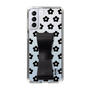 Slim Protection Case - STAND & RING RIBBON Black［ Rune Naito - RUNE Flower - Black ］