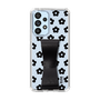 Slim Protection Case - STAND & RING RIBBON Black［ Rune Naito - RUNE Flower - Black ］