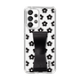 Slim Protection Case - STAND & RING RIBBON Black［ Rune Naito - RUNE Flower - Black ］