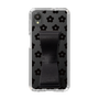 Slim Protection Case - STAND & RING RIBBON Black［ Rune Naito - RUNE Flower - Black ］