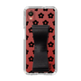 Slim Protection Case - STAND & RING RIBBON Black［ Rune Naito - RUNE Flower - Black ］
