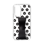 Slim Protection Case - STAND & RING RIBBON Black［ Rune Naito - RUNE Flower - Black ］
