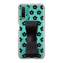 Slim Protection Case - STAND & RING RIBBON Black［ Rune Naito - RUNE Flower - Black ］