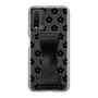 Slim Protection Case - STAND & RING RIBBON Black［ Rune Naito - RUNE Flower - Black ］