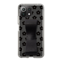Slim Protection Case - STAND & RING RIBBON Black［ Rune Naito - RUNE Flower - Black ］