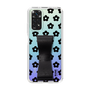 Slim Protection Case - STAND & RING RIBBON Black［ Rune Naito - RUNE Flower - Black ］