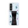 Slim Protection Case - STAND & RING RIBBON Black［ HATSUNE MIKU - Ribbon - Instrumental - Blue ］
