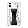 Slim Protection Case - STAND & RING RIBBON Black［ HATSUNE MIKU - Ribbon - Instrumental - Monochrome ］