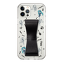 Slim Protection Case - STAND & RING RIBBON Black［ HATSUNE MIKU - Ribbon - Instrumental - Monochrome ］
