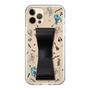 Slim Protection Case - STAND & RING RIBBON Black［ HATSUNE MIKU - Ribbon - Instrumental - Monochrome ］