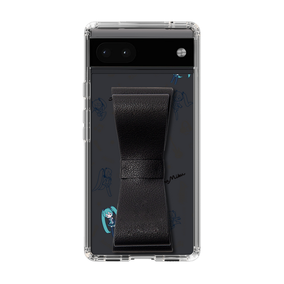 Slim Protection Case - STAND & RING RIBBON Black［ HATSUNE MIKU - Ribbon - Instrumental - Monochrome ］