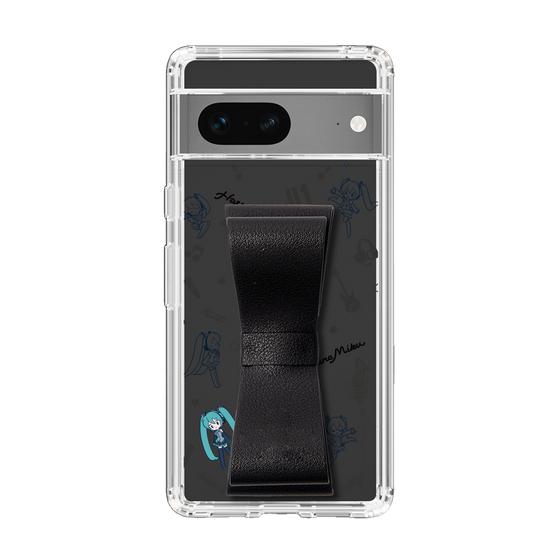 Slim Protection Case - STAND & RING RIBBON Black［ HATSUNE MIKU - Ribbon - Instrumental - Monochrome ］