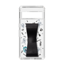 Slim Protection Case - STAND & RING RIBBON Black［ HATSUNE MIKU - Ribbon - Instrumental - Monochrome ］