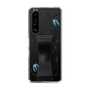 Slim Protection Case - STAND & RING RIBBON Black［ HATSUNE MIKU - Ribbon - Instrumental - Monochrome ］
