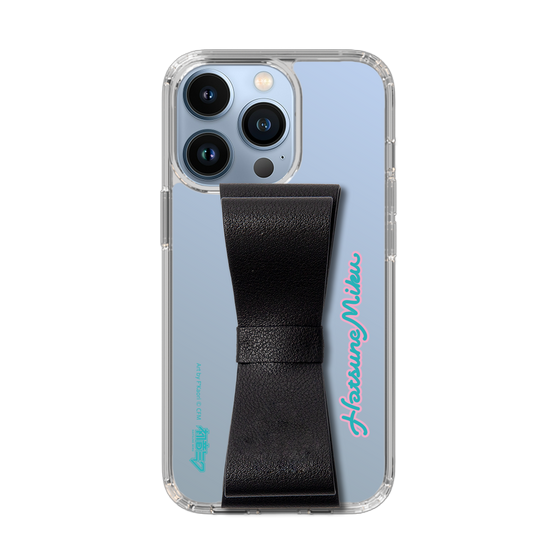 Slim Protection Case - STAND & RING RIBBON Black［ HATSUNE MIKU - Ribbon - Logo ］