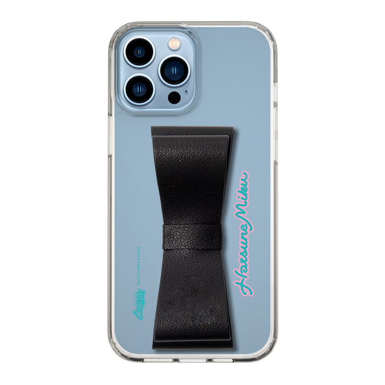 Slim Protection Case - STAND & RING RIBBON Black［ HATSUNE MIKU - Ribbon - Logo ］