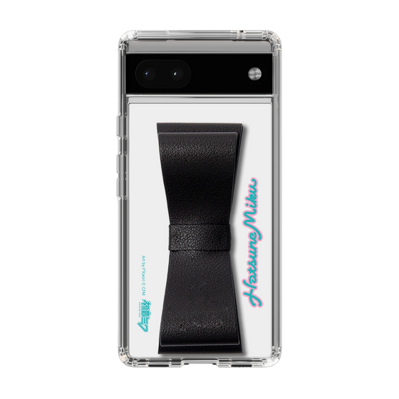 Slim Protection Case - STAND & RING RIBBON Black［ HATSUNE MIKU - Ribbon - Logo ］