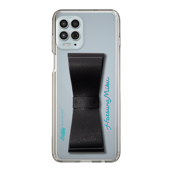 Slim Protection Case - STAND & RING RIBBON Black［ HATSUNE MIKU - Ribbon - Logo ］