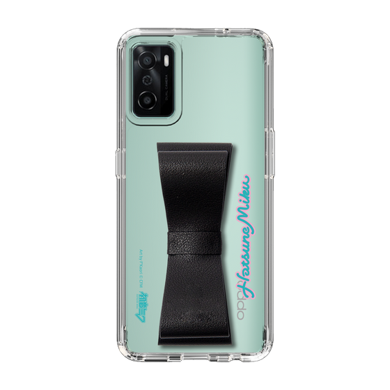 Slim Protection Case - STAND & RING RIBBON Black［ HATSUNE MIKU - Ribbon - Logo ］