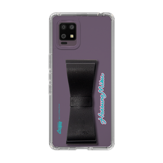 Slim Protection Case - STAND & RING RIBBON Black［ HATSUNE MIKU - Ribbon - Logo ］
