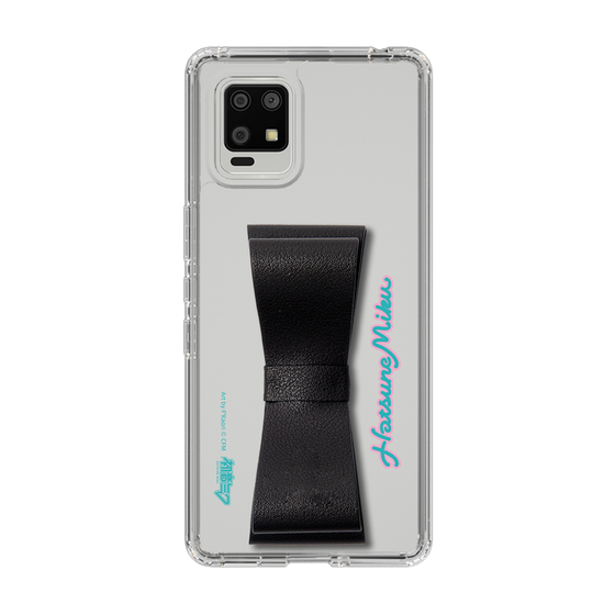 Slim Protection Case - STAND & RING RIBBON Black［ HATSUNE MIKU - Ribbon - Logo ］