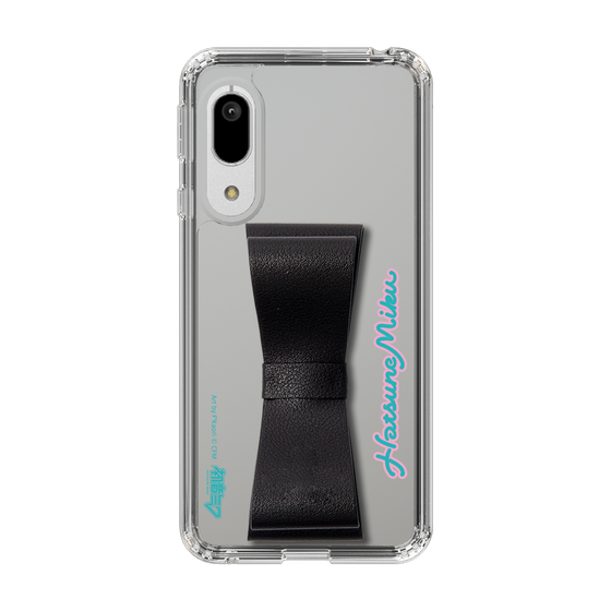 Slim Protection Case - STAND & RING RIBBON Black［ HATSUNE MIKU - Ribbon - Logo ］