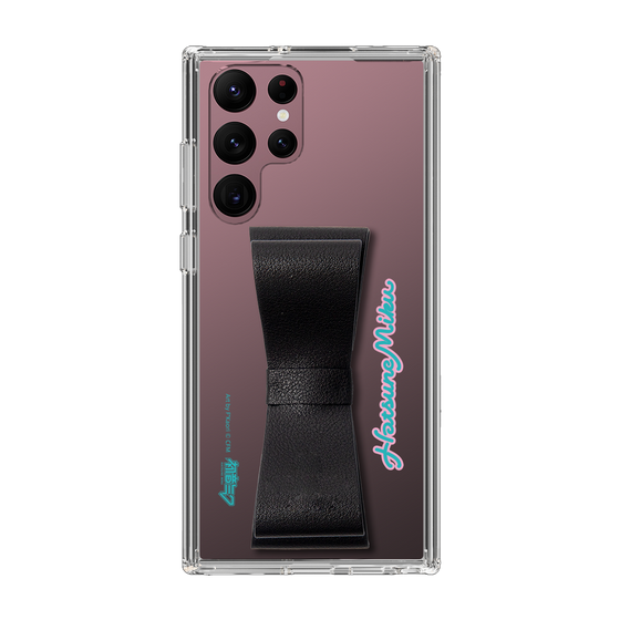 Slim Protection Case - STAND & RING RIBBON Black［ HATSUNE MIKU - Ribbon - Logo ］