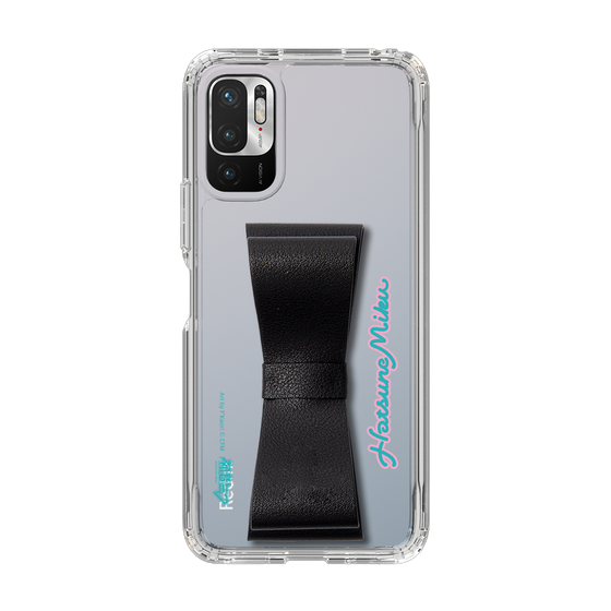 Slim Protection Case - STAND & RING RIBBON Black［ HATSUNE MIKU - Ribbon - Logo ］