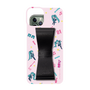 Slim Protection Case - STAND & RING RIBBON Black［ HATSUNE MIKU - Ribbon - Instrumental - Pink ］