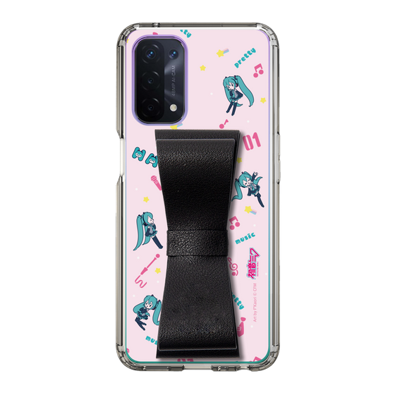 Slim Protection Case - STAND & RING RIBBON Black［ HATSUNE MIKU - Ribbon - Instrumental - Pink ］