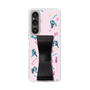 Slim Protection Case - STAND & RING RIBBON Black［ HATSUNE MIKU - Ribbon - Instrumental - Pink ］
