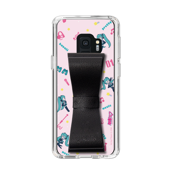 Slim Protection Case - STAND & RING RIBBON Black［ HATSUNE MIKU - Ribbon - Instrumental - Pink ］